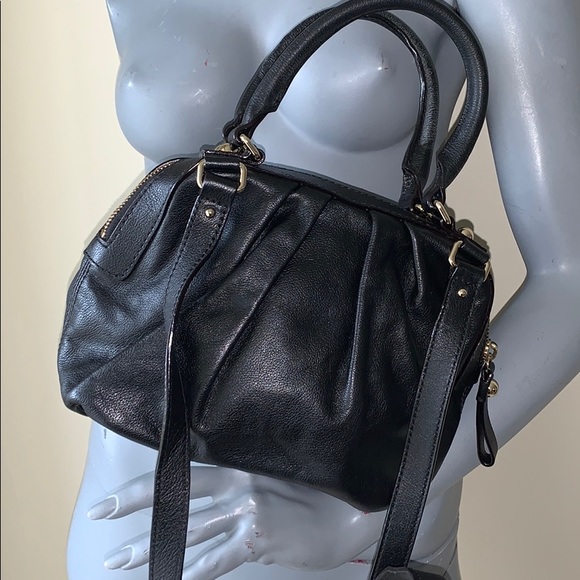 KATE SPADE BLACK LEATHER HANDBAG/CROSSBODY - Picture 2 of 9